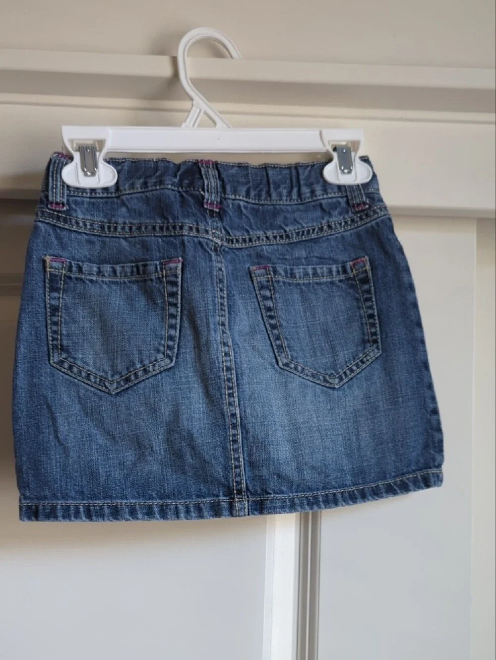 Gymboree Blue Denim Mini Skirt with Orange Fox Embroidery